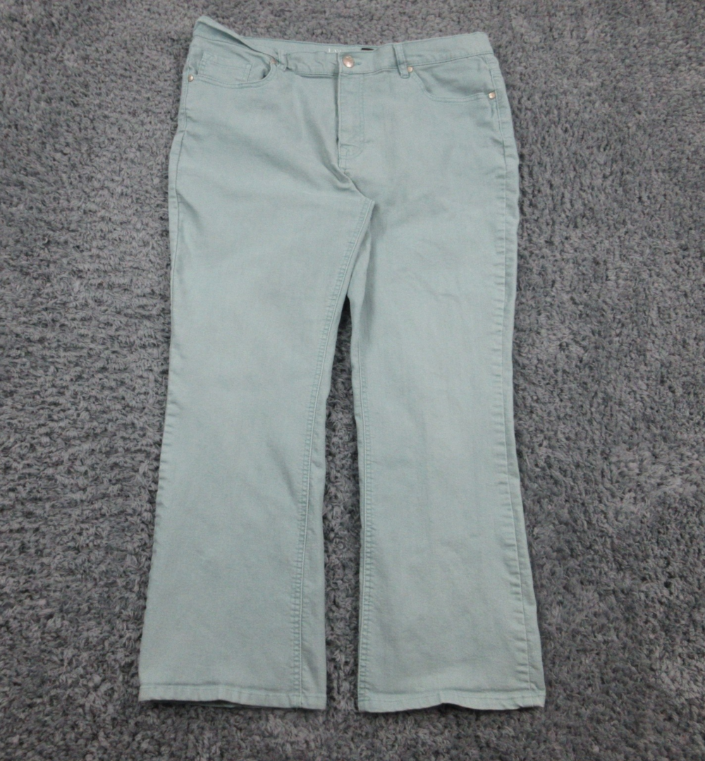 DG2 Diane Gilman Jeans Womens 18W Stretch Flare Five Pocket Classic Denim 38x27*